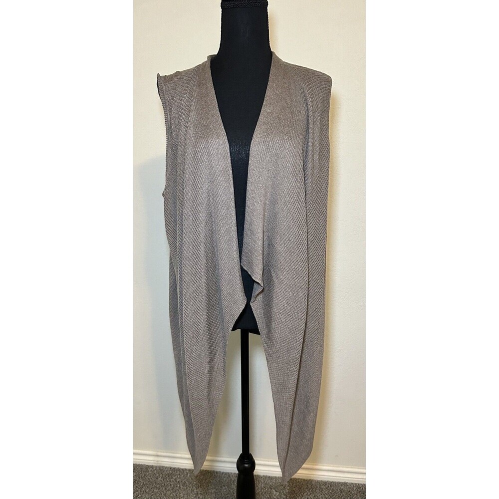 Women's Apt‎ 9 Light Brown Sleeveless Cardigan Sweater SIZE MEDIUM NWT